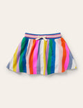 Gemusterter Jersey-Skort-Bunt Regenbogen-Streifen