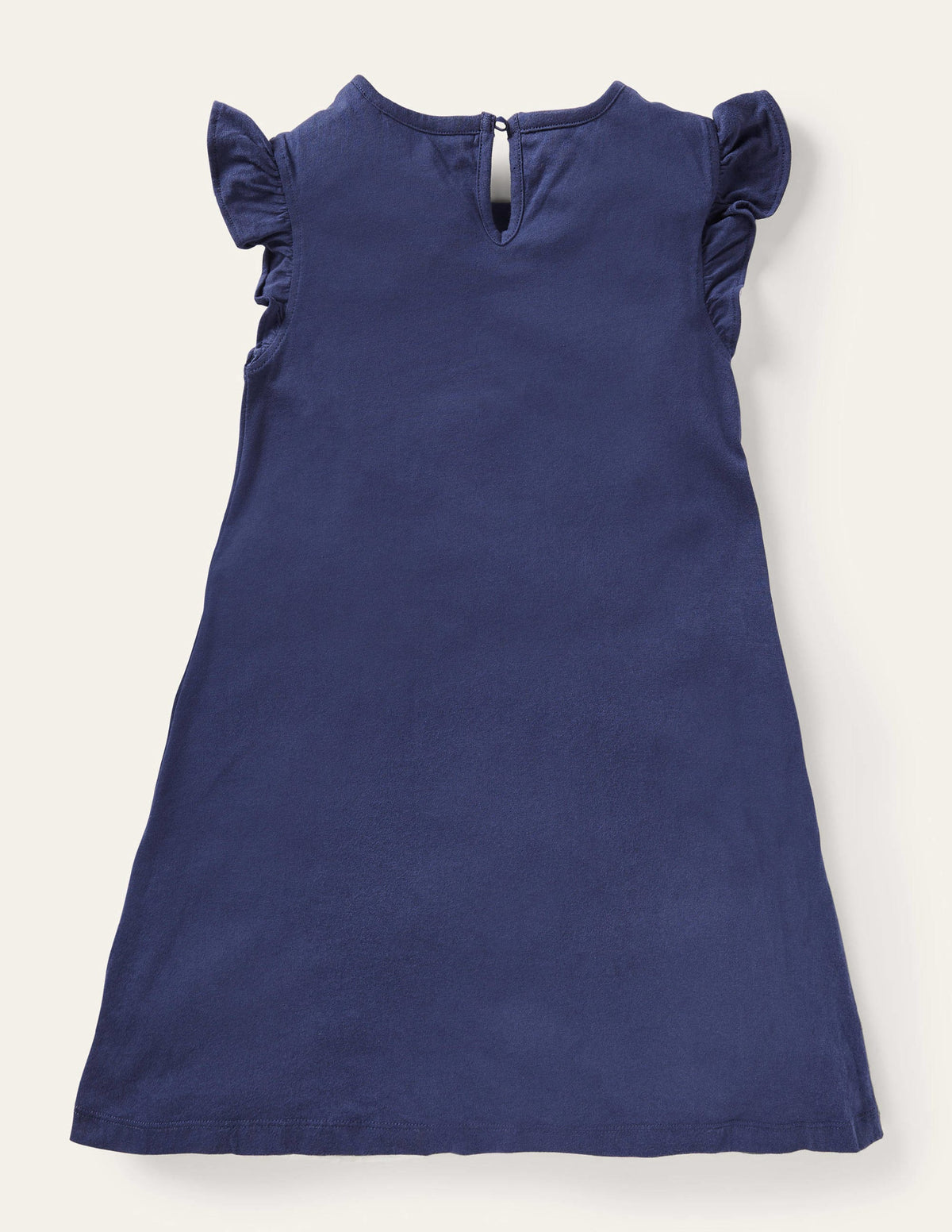 Kleid mit Rüschenärmeln und Applikation-Dunkles Segelblau, Dinosaurier-2
