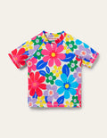 Short Sleeve Rash Vest-Multi Surf Floral