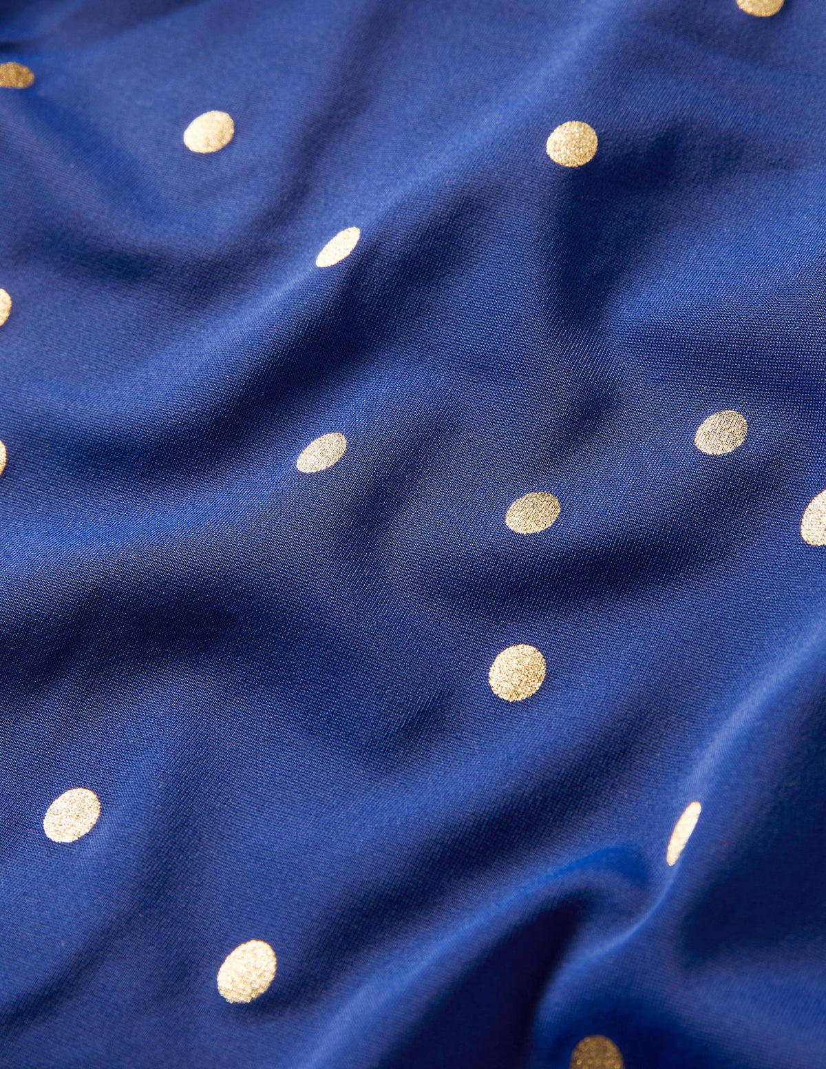 Badeshirt mit kurzen Ärmeln-Harmonisches Blau, Goldtupfen - Image 3