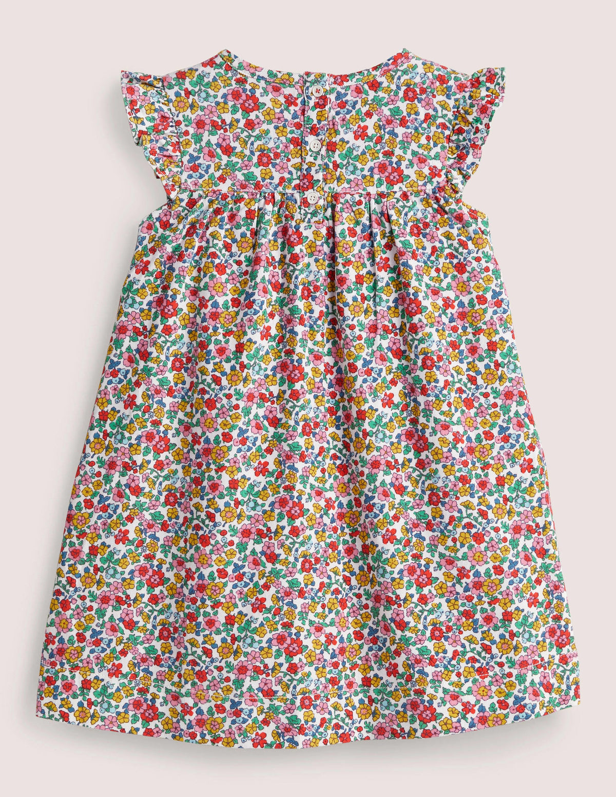 Bequemes Kleid für jeden Tag-Naturweiß, Vintage-Blumenmuster - Image 2