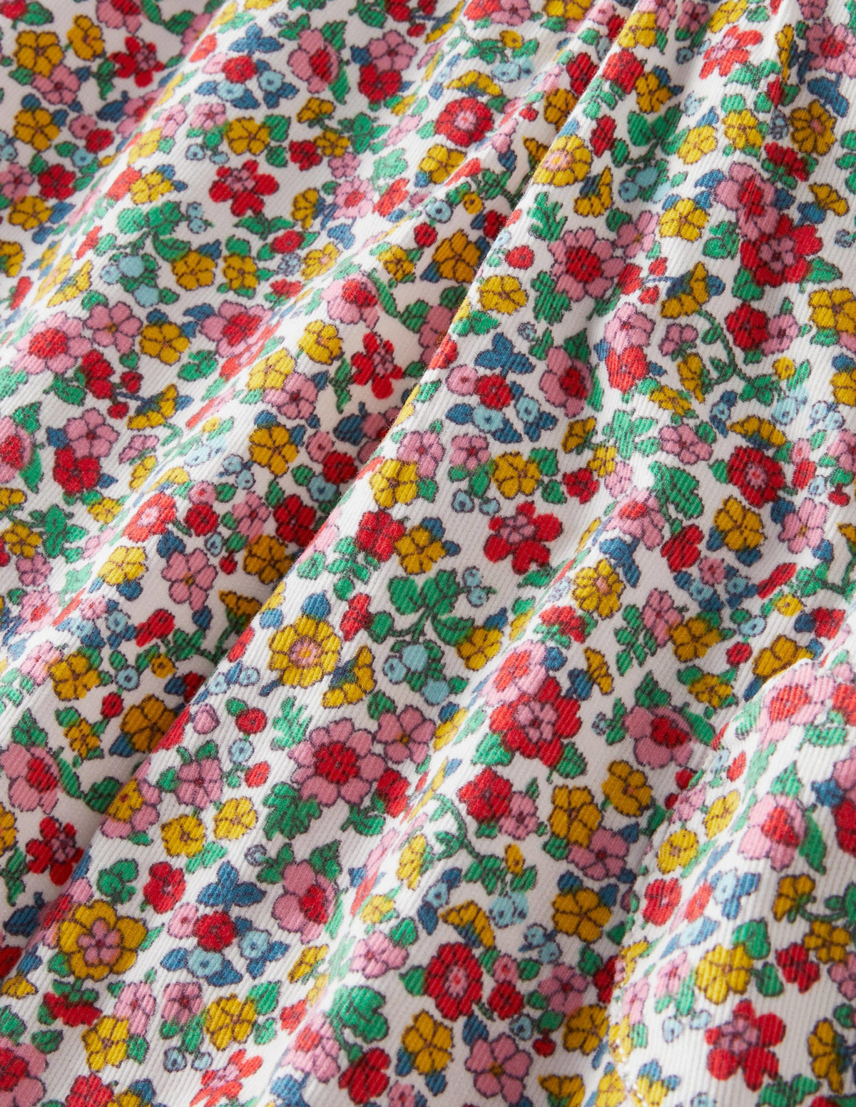 Bequemes Kleid für jeden Tag-Naturweiß, Vintage-Blumenmuster - Image 3