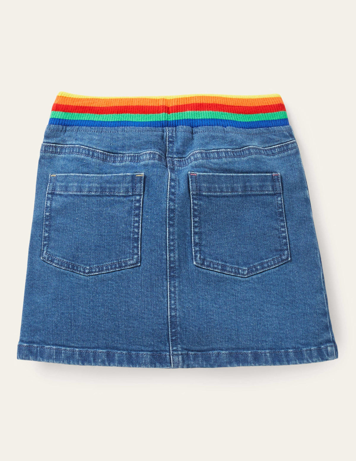 Denim-Rock mit Rippbund-Mittleres Vintageblau, Denim - Image 2