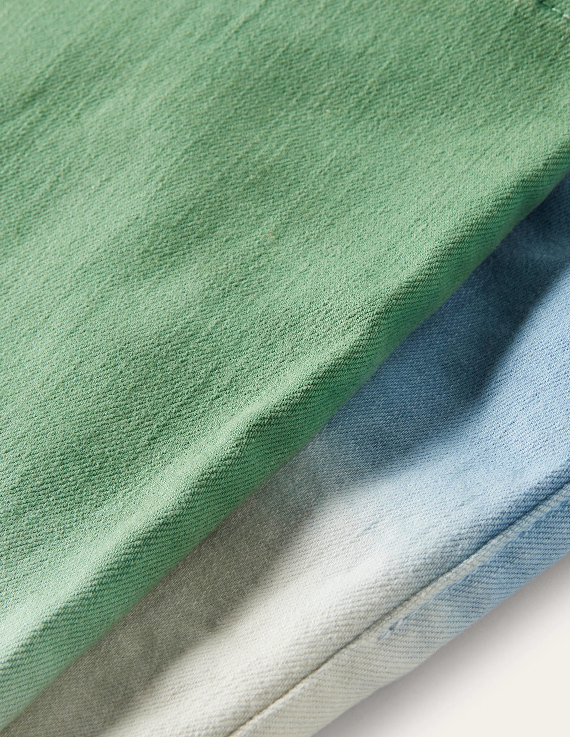 Jeans mit Schlag-Surfbrett-Blau/Grün, Schimmernd - Image 3