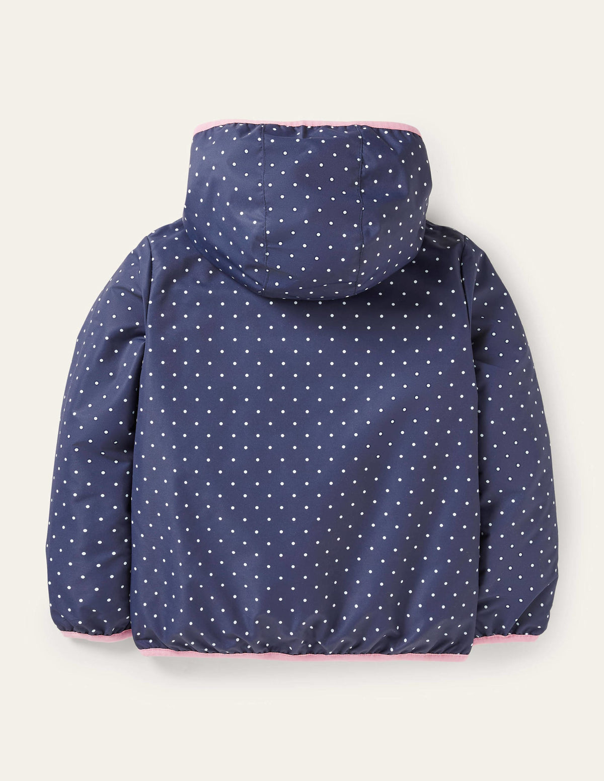 Navy Polka Dot Unicorn Rain Jacket-Schuluniform-Navy, Pünktchen/Einhorn-2