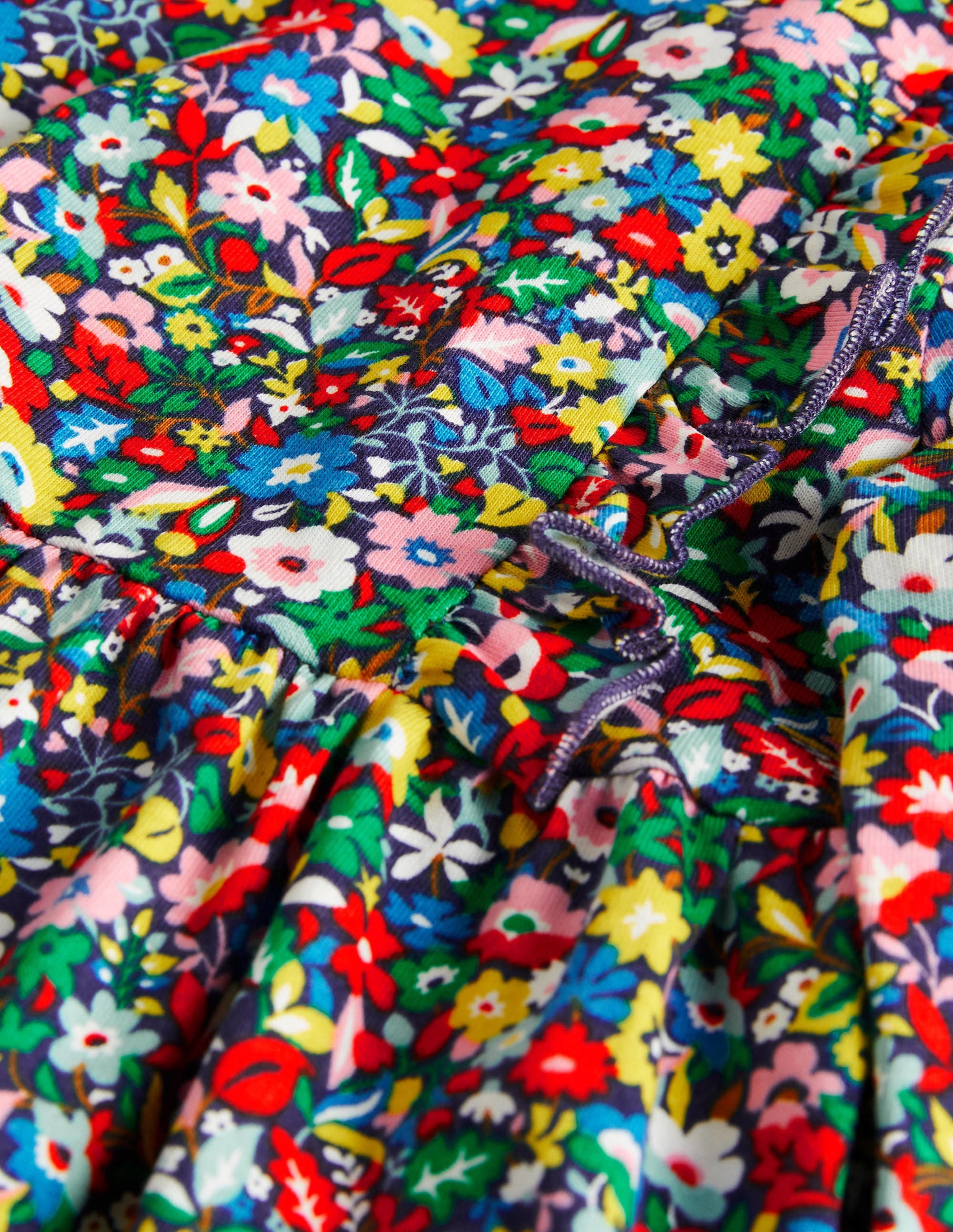 Robe en jersey à volants-Motif patchwork floral multi - Image 3