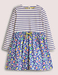 Hotchpotch Dress-Starboard Blue/ Multi Leopard