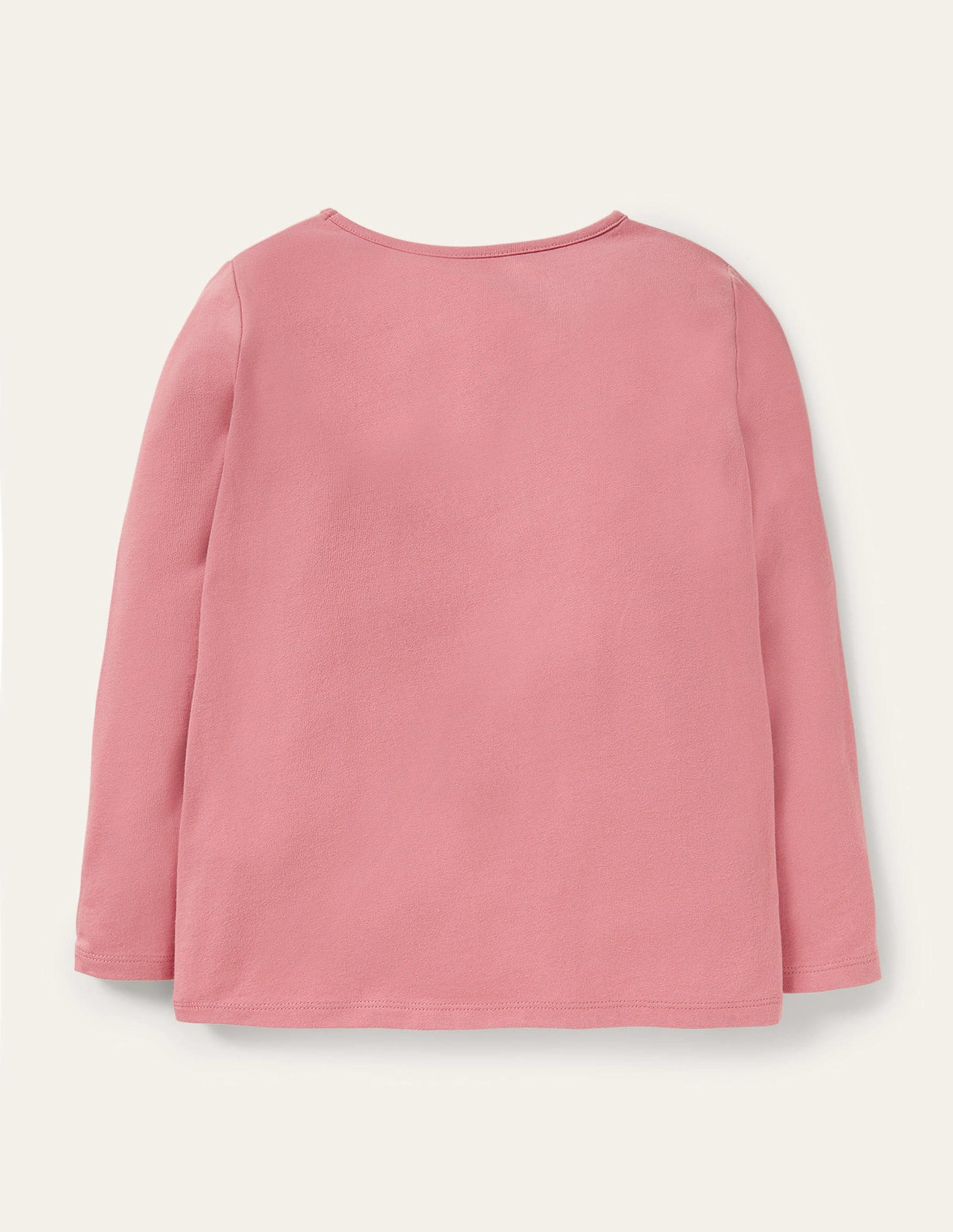 T-Shirt mit Tierapplikation-Kirschblütenrosa, Tiere-2