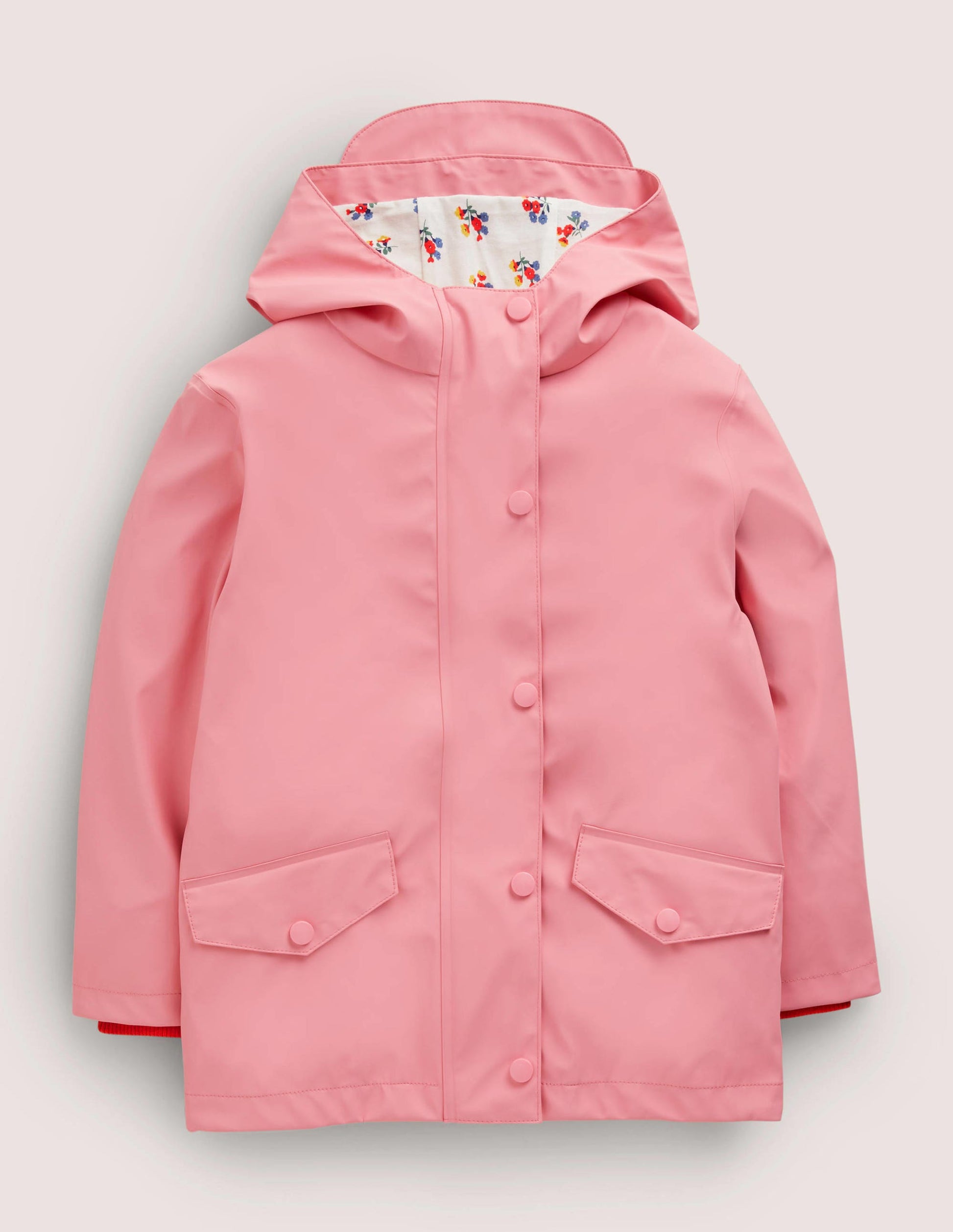 Pink Waterproof Fisherman's Jacket-Rose formica-1