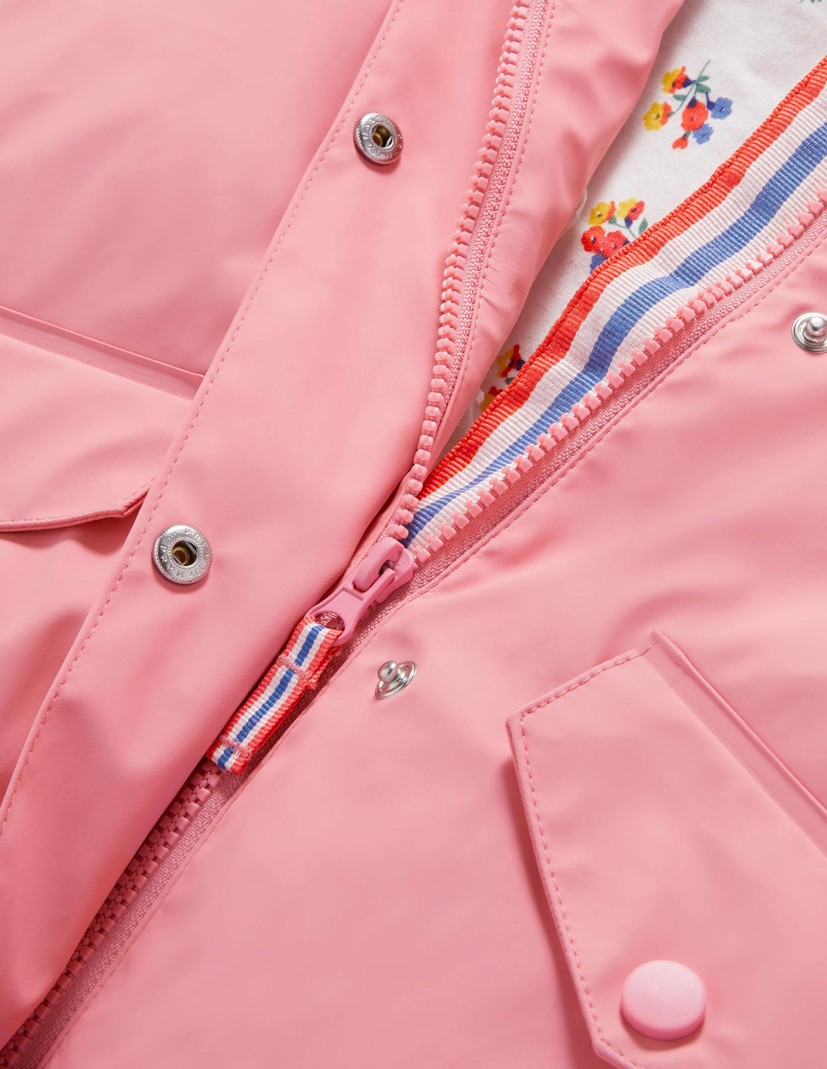 Pink Waterproof Fisherman's Jacket-Rose formica - Image 3