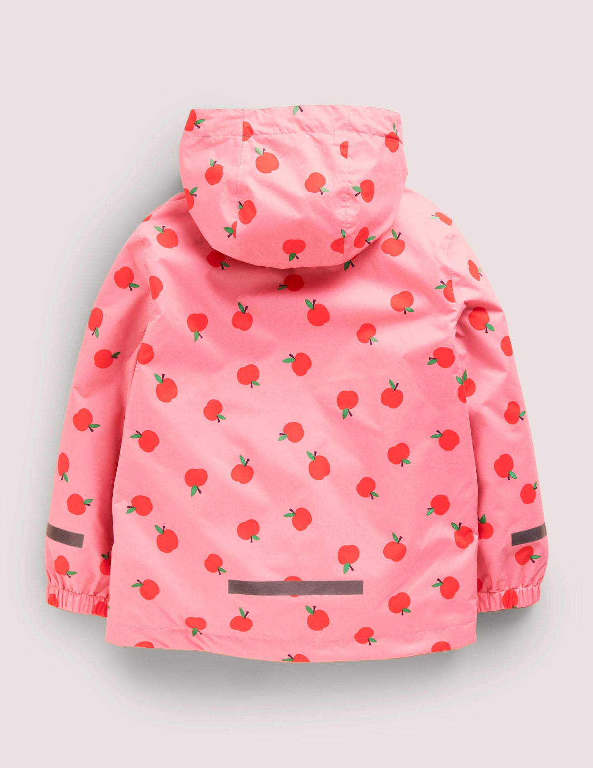 Pink Apple Print Waterproof Jacket-Kirschblütenrosa, Äpfel - Image 2