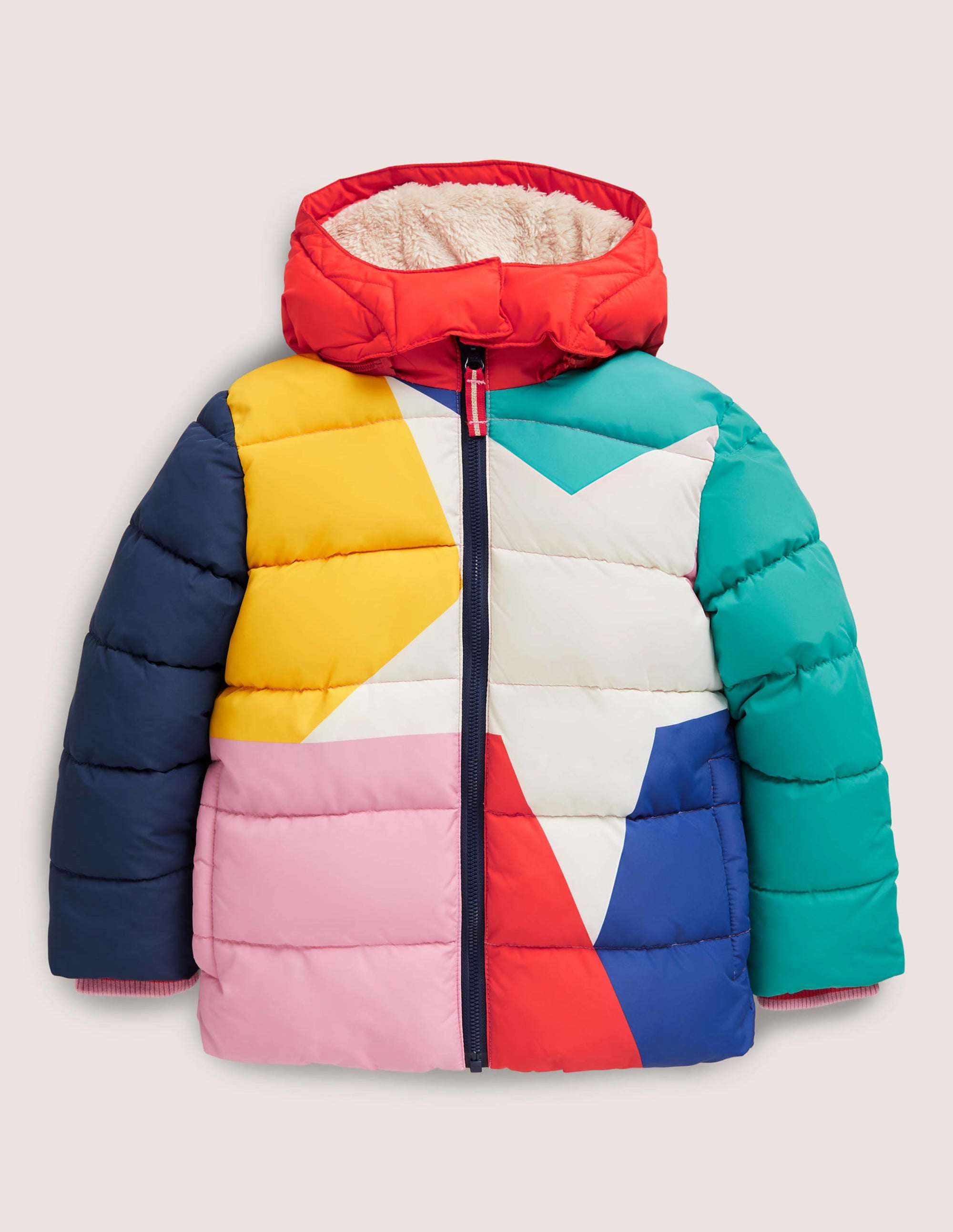 Wasserabweisende wattierte Jacke-Bunt/Blockfarben, Stern - Image 1