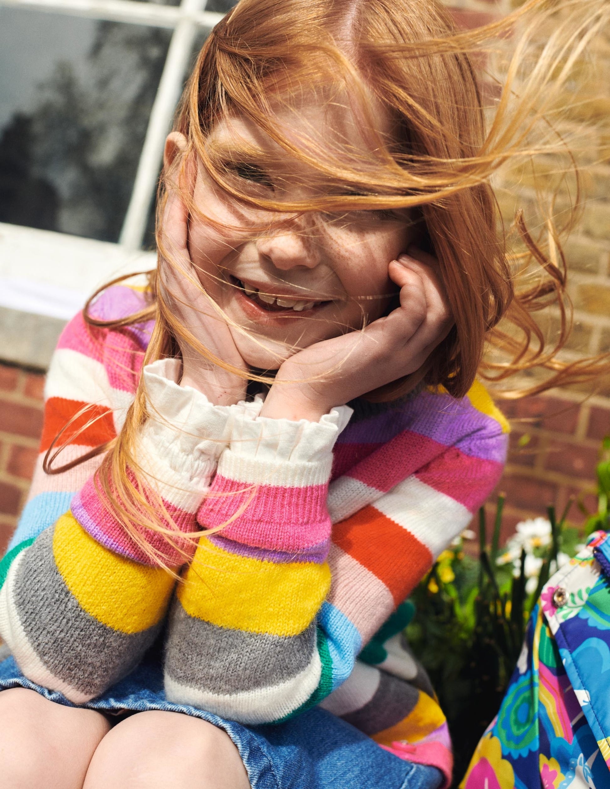Cardigan mit Regenbogenstreifen-Bunt/Regenbogen, Gestreift-5