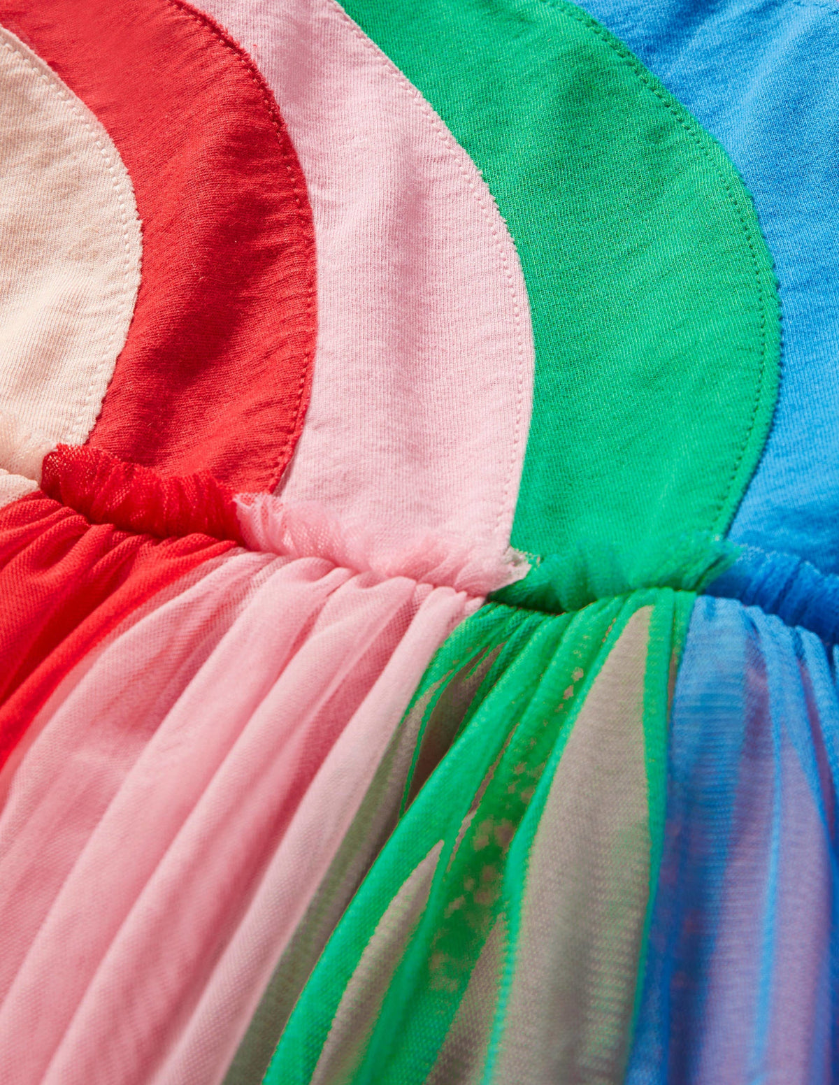 Regenbogen-Tüllkleid-Rosarot, Regenbogen - Image 3