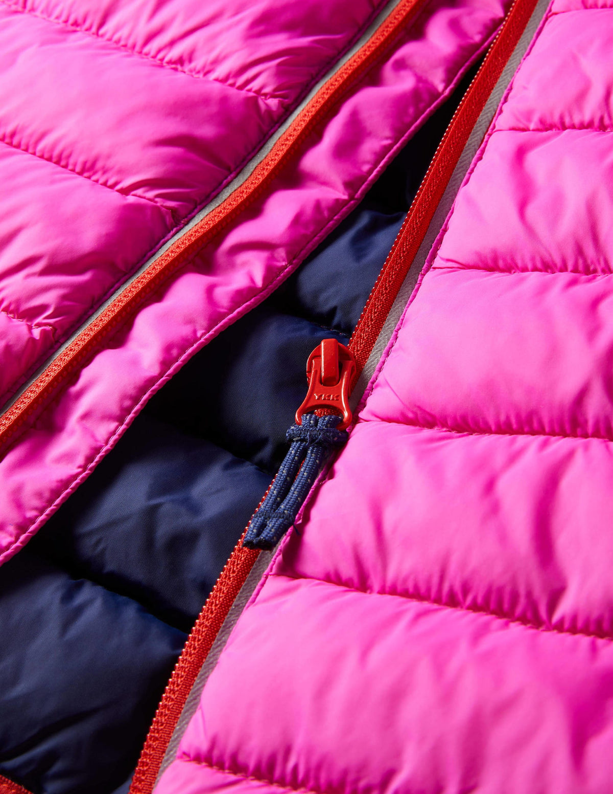 Bequeme wattierte Jacke zum Verstauen-Shocking Pink - Image 3