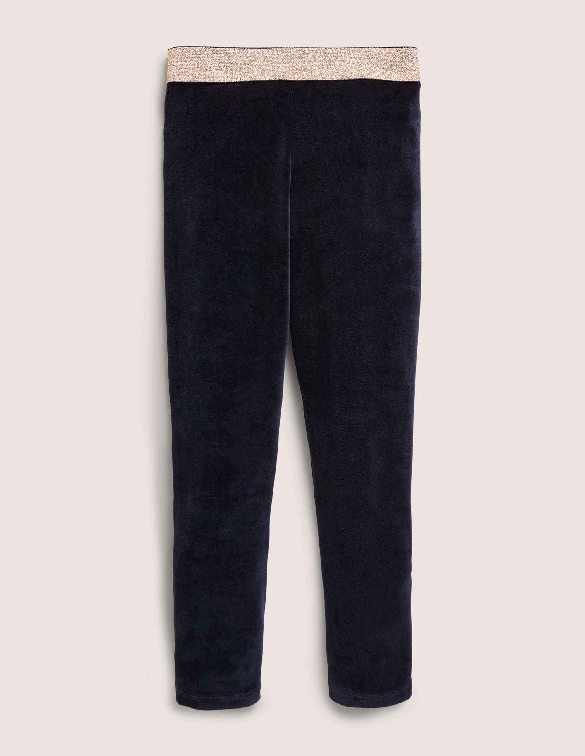 Samtleggings mit Glitzertaille-Mitternachtsblau - Image 1