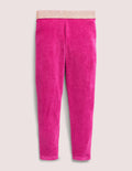Samtleggings mit Glitzertaille-Rosa, Schafgarbe