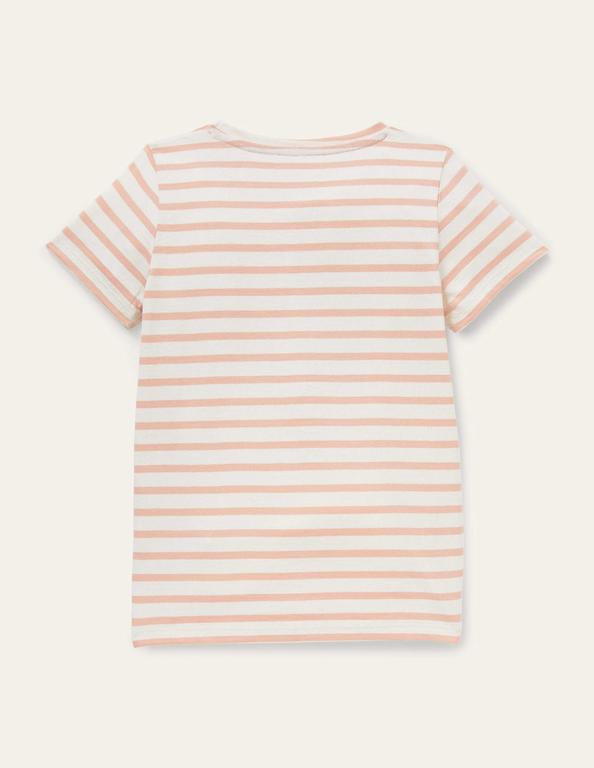 T-Shirt mit grafischem Muster-Altrosa/Naturweiß, Love - Image 2