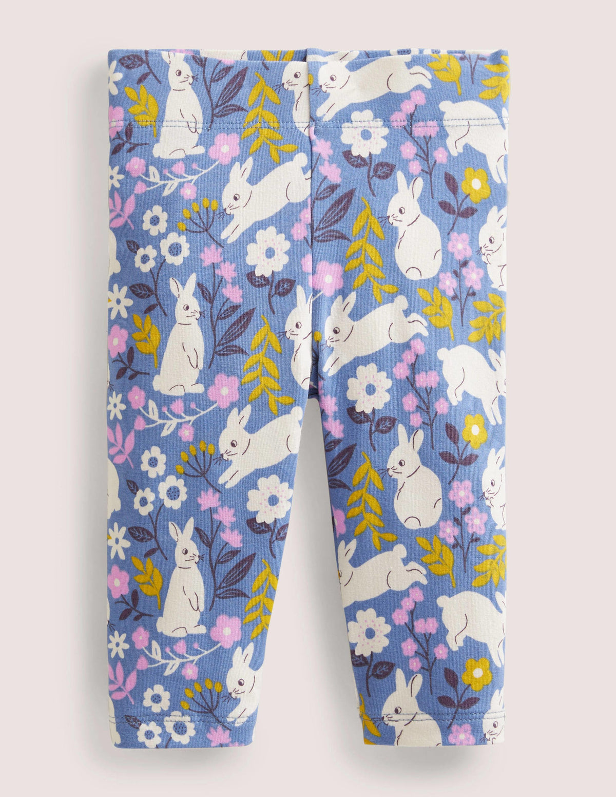 Legging pour bébé-Motif Bunny Field bleu Côte d'azur - Image 1