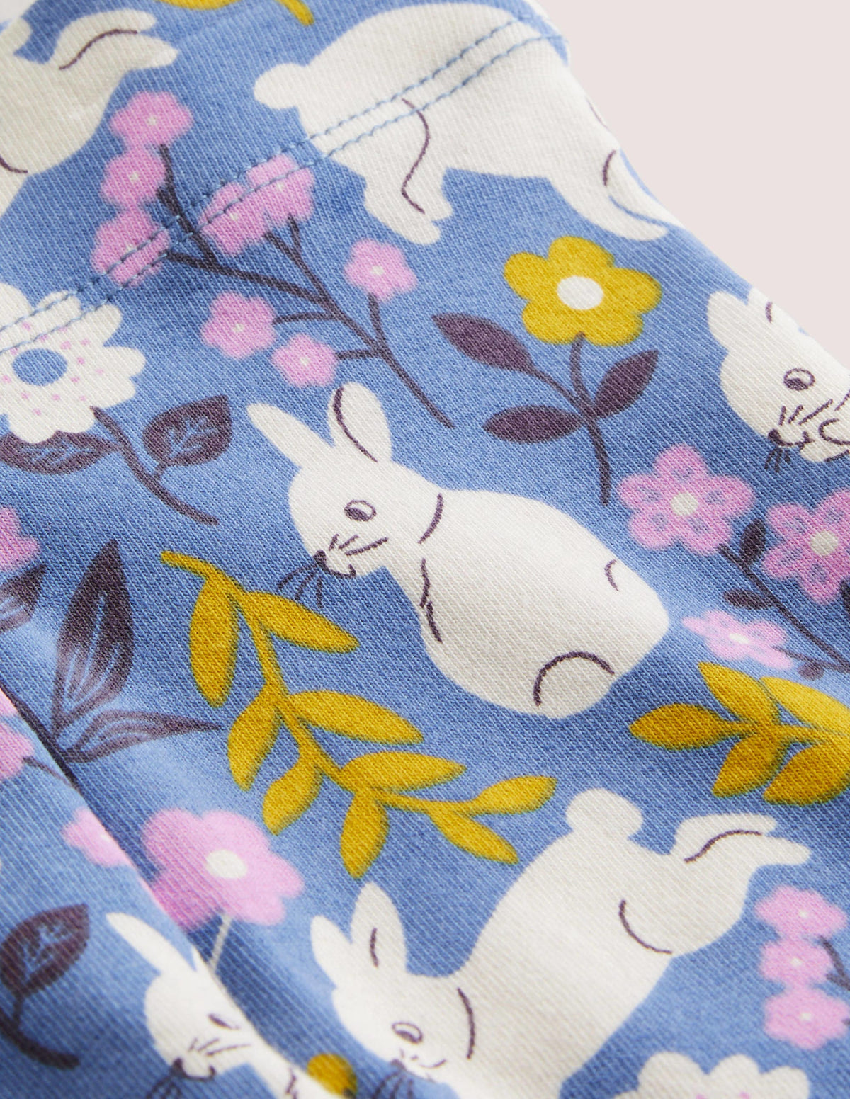 Legging pour bébé-Motif Bunny Field bleu Côte d'azur - Image 3
