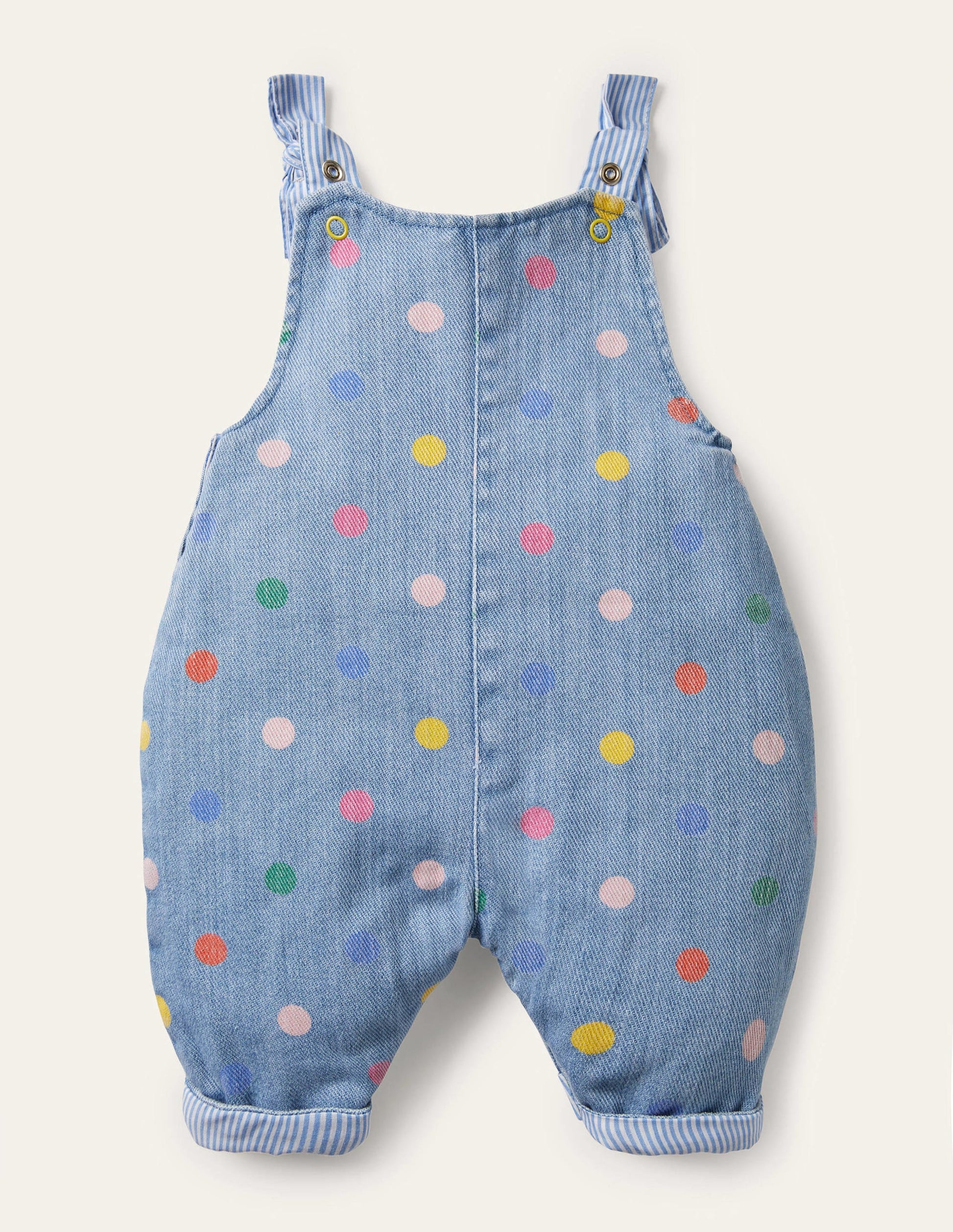 Salopette à pois-Pois multi chambray-2