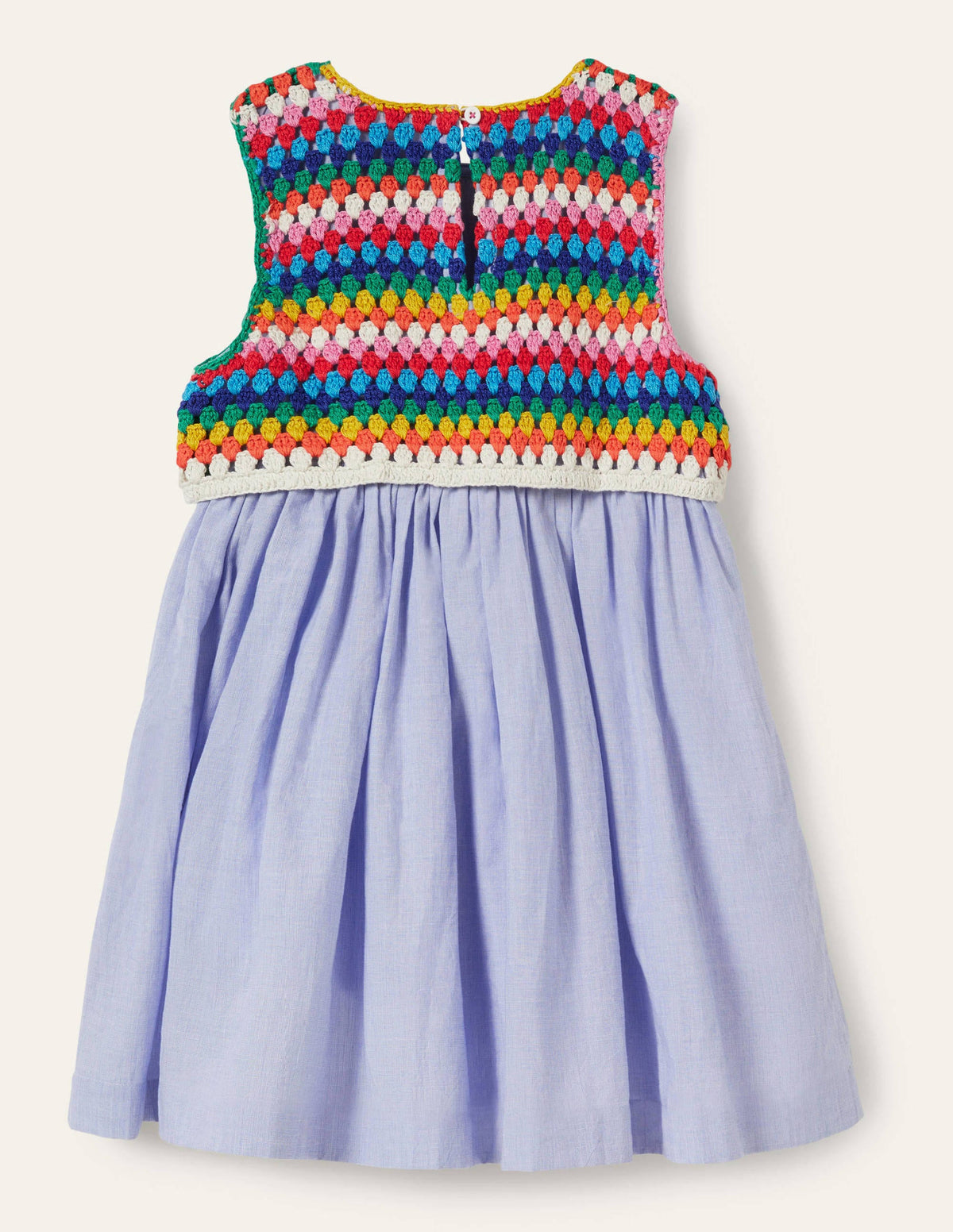 Kleid mit Häkeldetails-Faux-Uni - Image 2