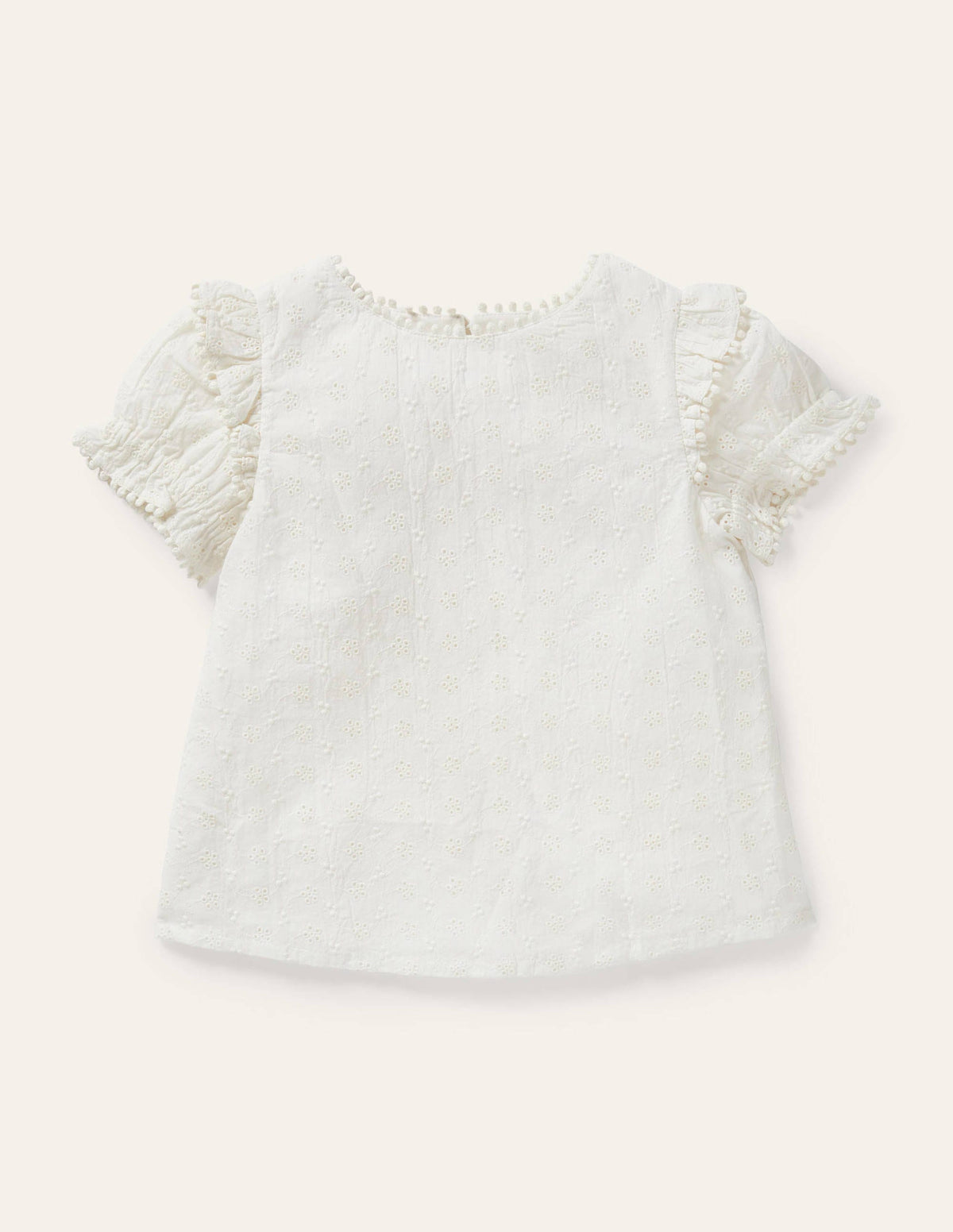 Blouse tissée et imprimée-Ivoire-1