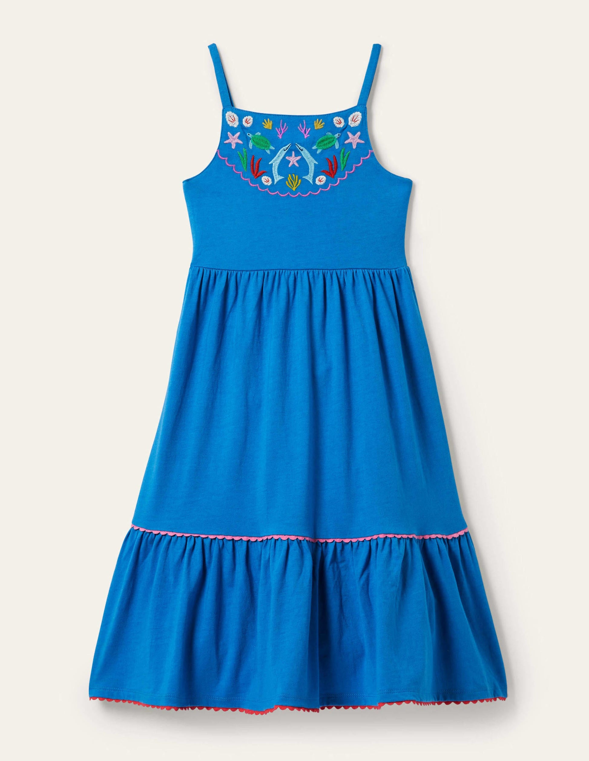 Jersey-Maxikleid-Strahlendes Marineblau-1