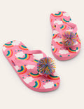 Flip-Flops (Mädchen)-Limonadenrosa, Regenbogen