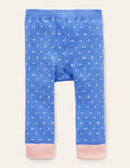 Knitted Leggings-Bright Bluebell Chick