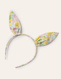 Haarreif mit Hasenohren-Blumenmuster