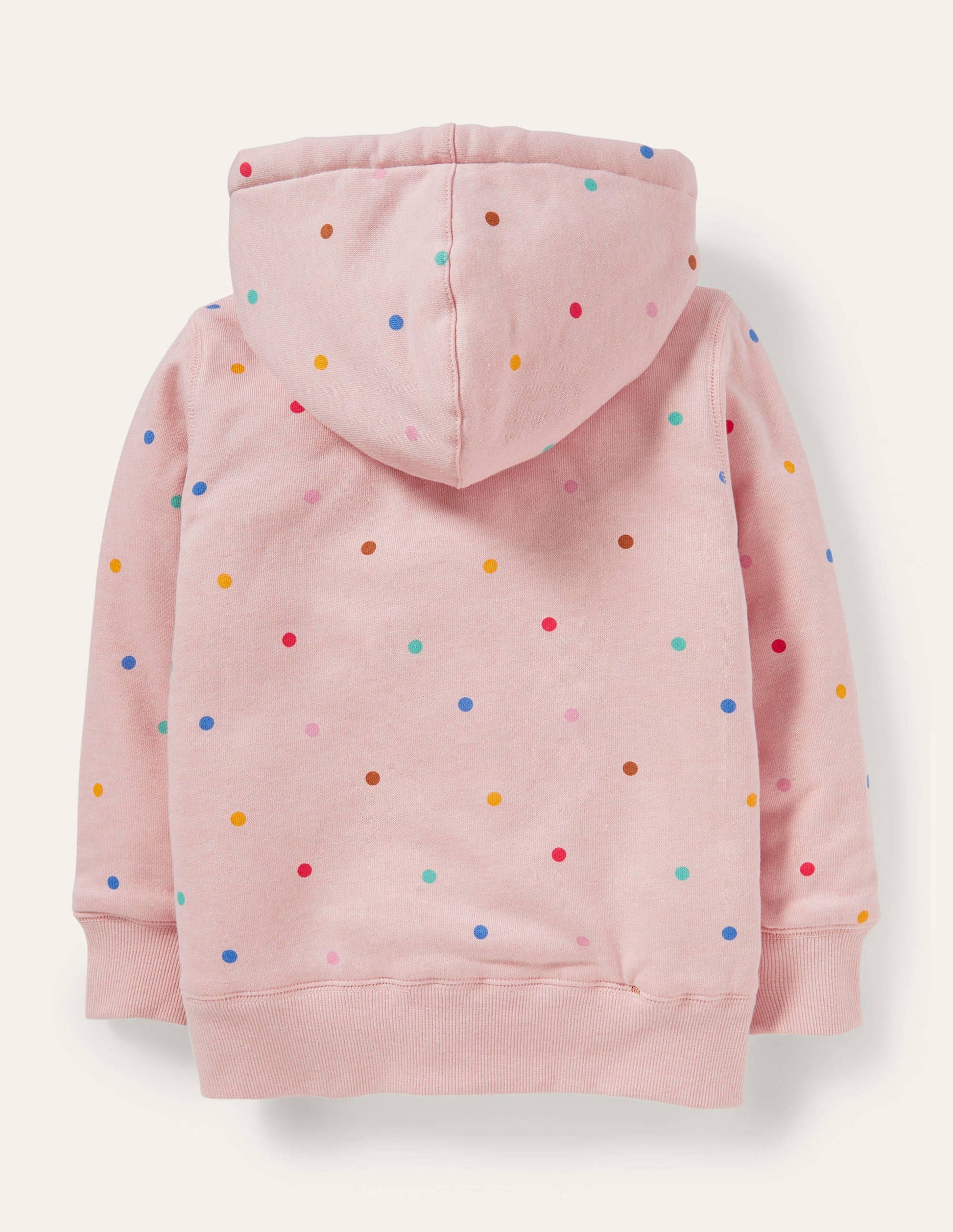 Hoodie mit kuscheligem Futter-Provence-Altrosa/Bunt, Getupft-2
