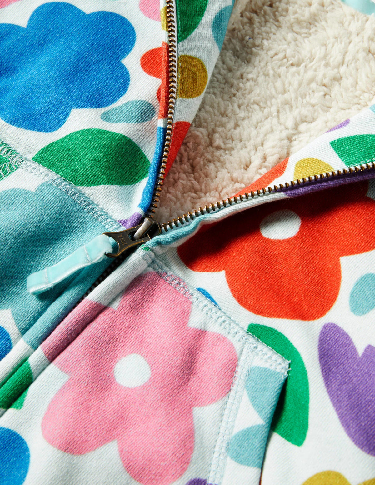 Hoodie mit kuscheligem Futter-Bunt, Blumen-3