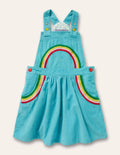 Robe chasuble tissée-Arc-en-ciel aigue-marine