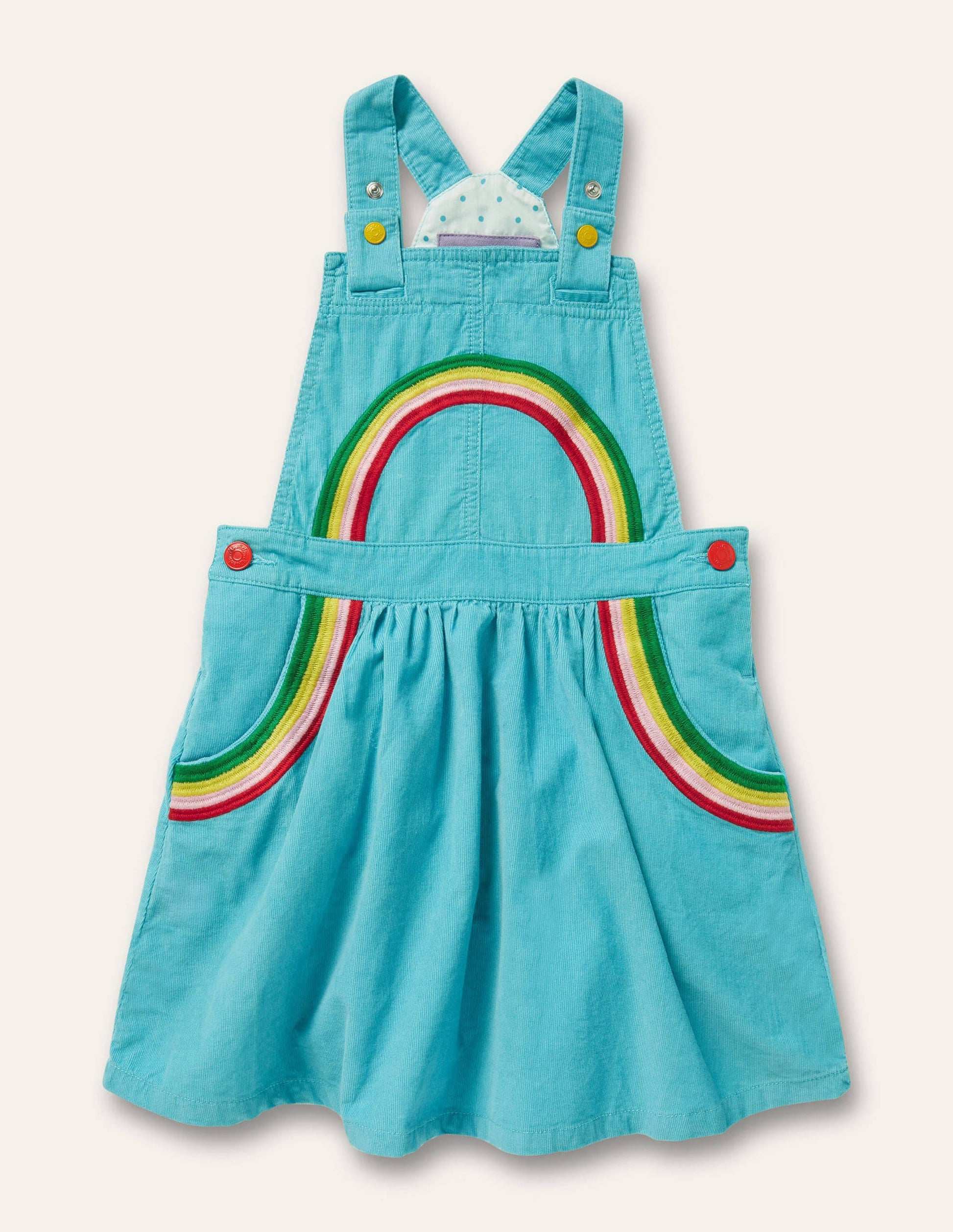 Robe chasuble tissée-Arc-en-ciel aigue-marine-1