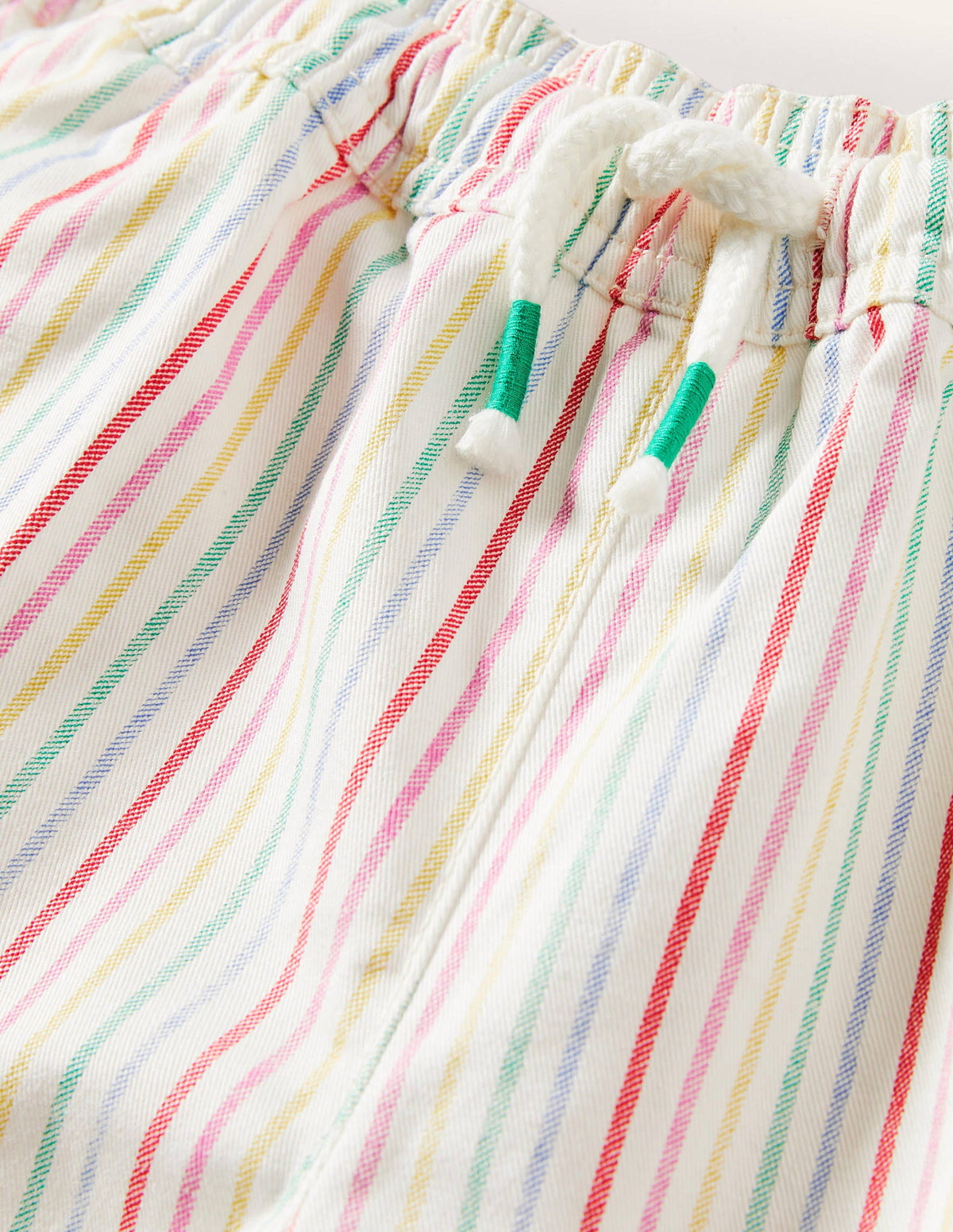 Shorts mit Herztaschen-Naturweiß/Bunt, Gestreift-3