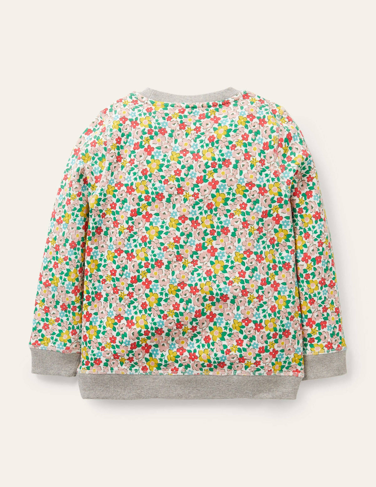 Sweat à super surpiqûres-Chiots motif Spring Floral multi - Image 2