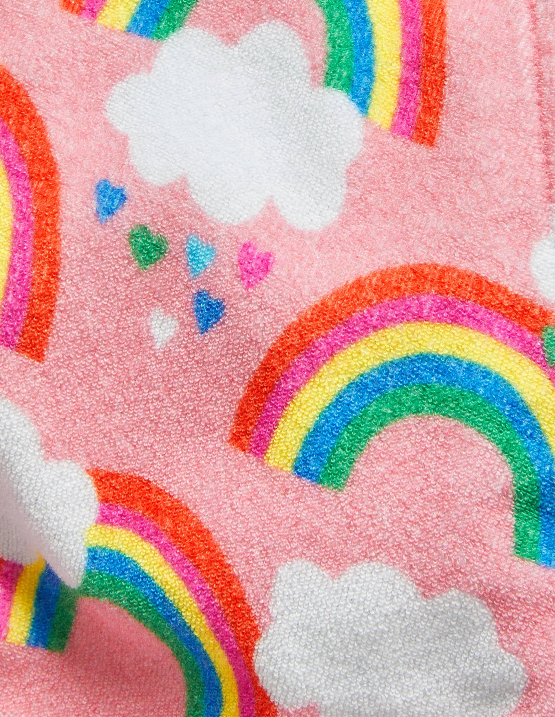 Frottee-Shorts-Limonadenrosa, Regenbogen-3