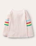 Lustiges Bretonshirt-Rosa, Regenbogen