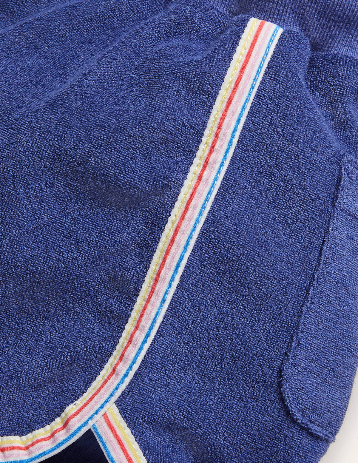 Retro-Frottee-Shorts-Segelblau - Image 3
