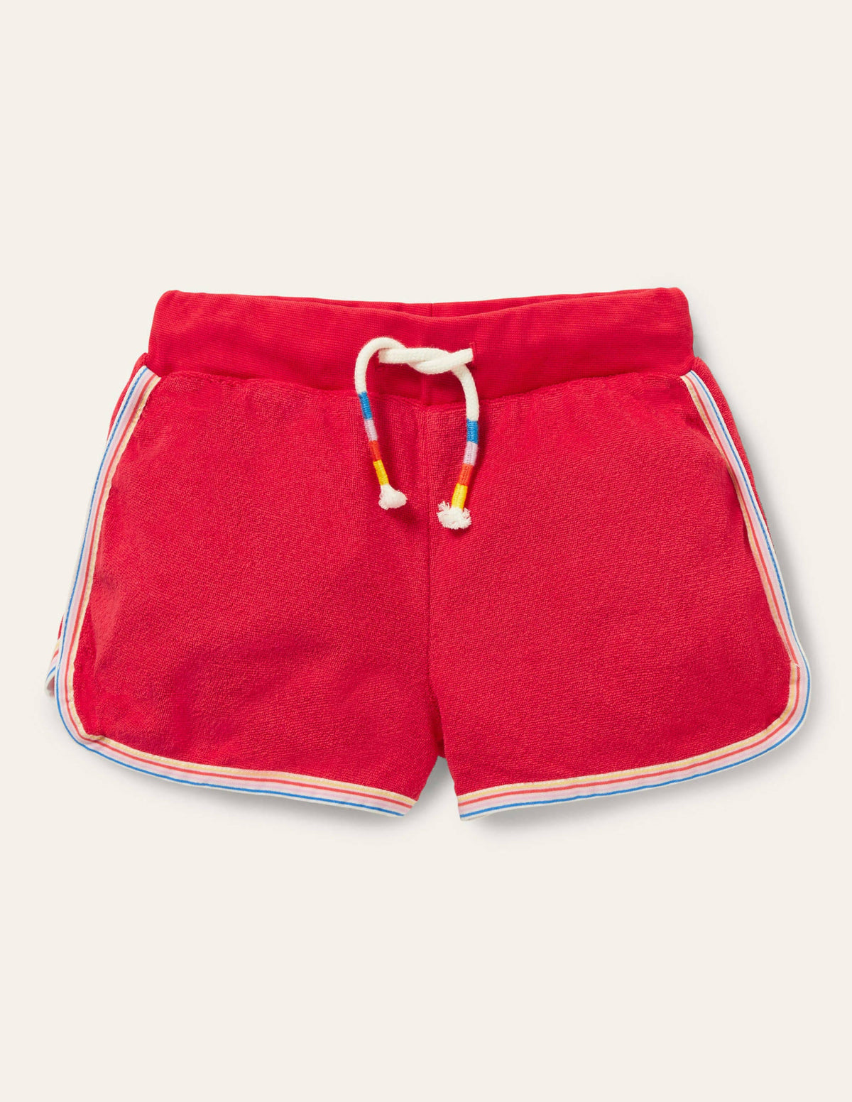 Short rétro en éponge-Rouge feu - Image 1
