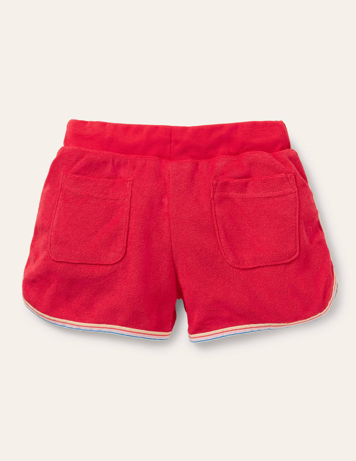 Short rétro en éponge-Rouge feu-2