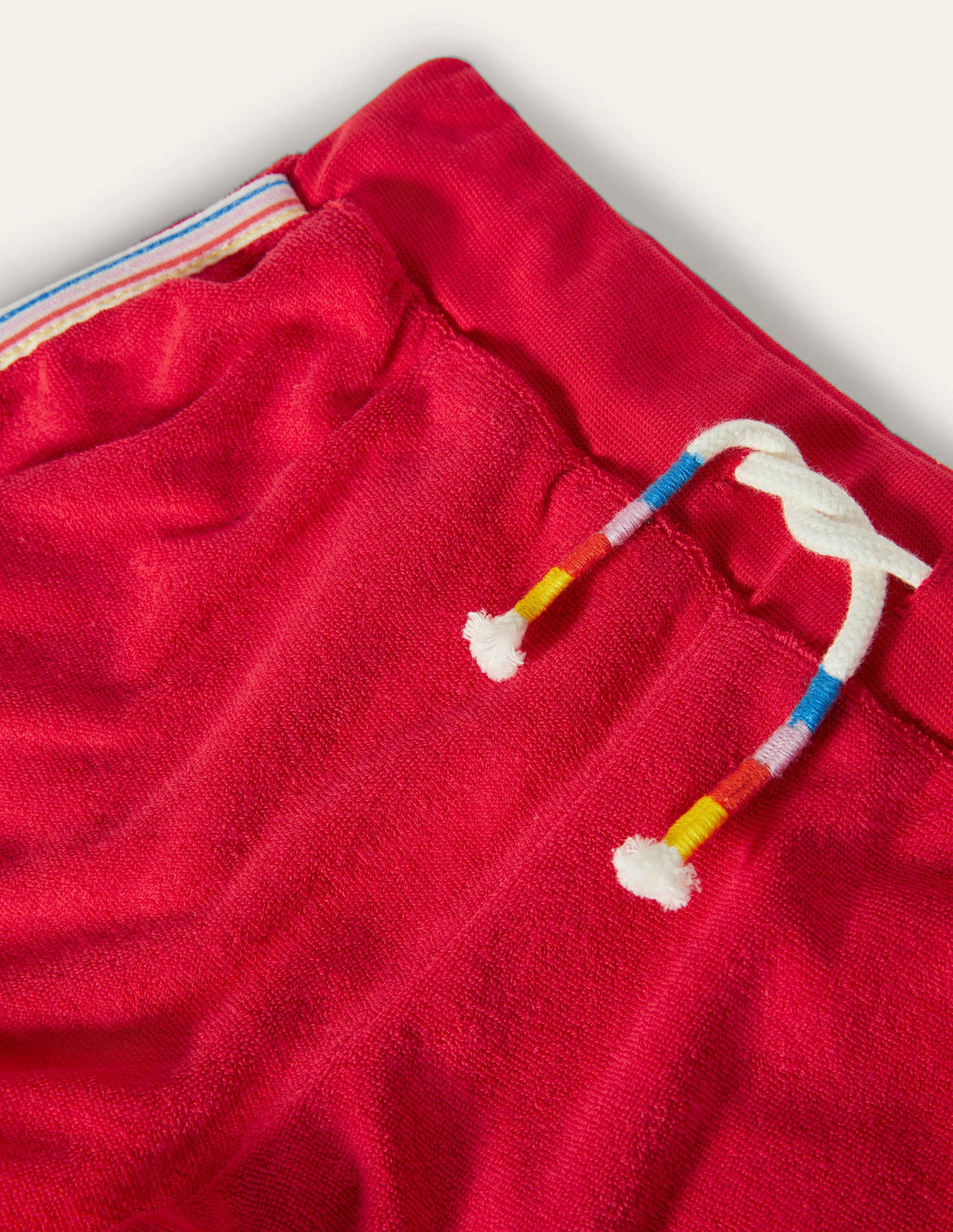Short rétro en éponge-Rouge feu - Image 3