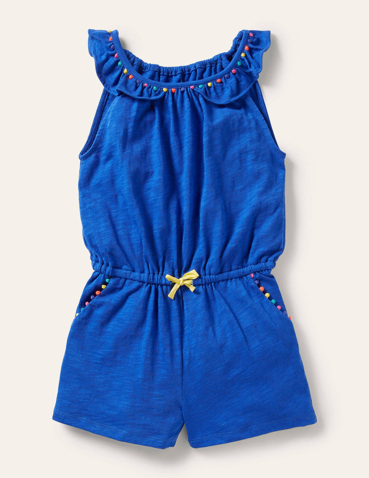 Charlie Jersey-Einteiler mit Bommeln-Kräftiges Blau-1
