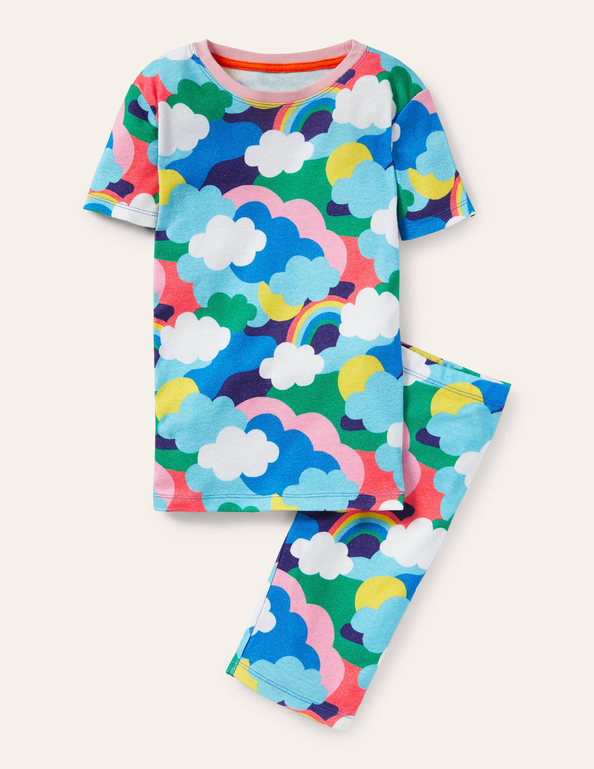 Glow-In-The-Dark Short Pyjamas-Multi Cloud Camo - Image 1