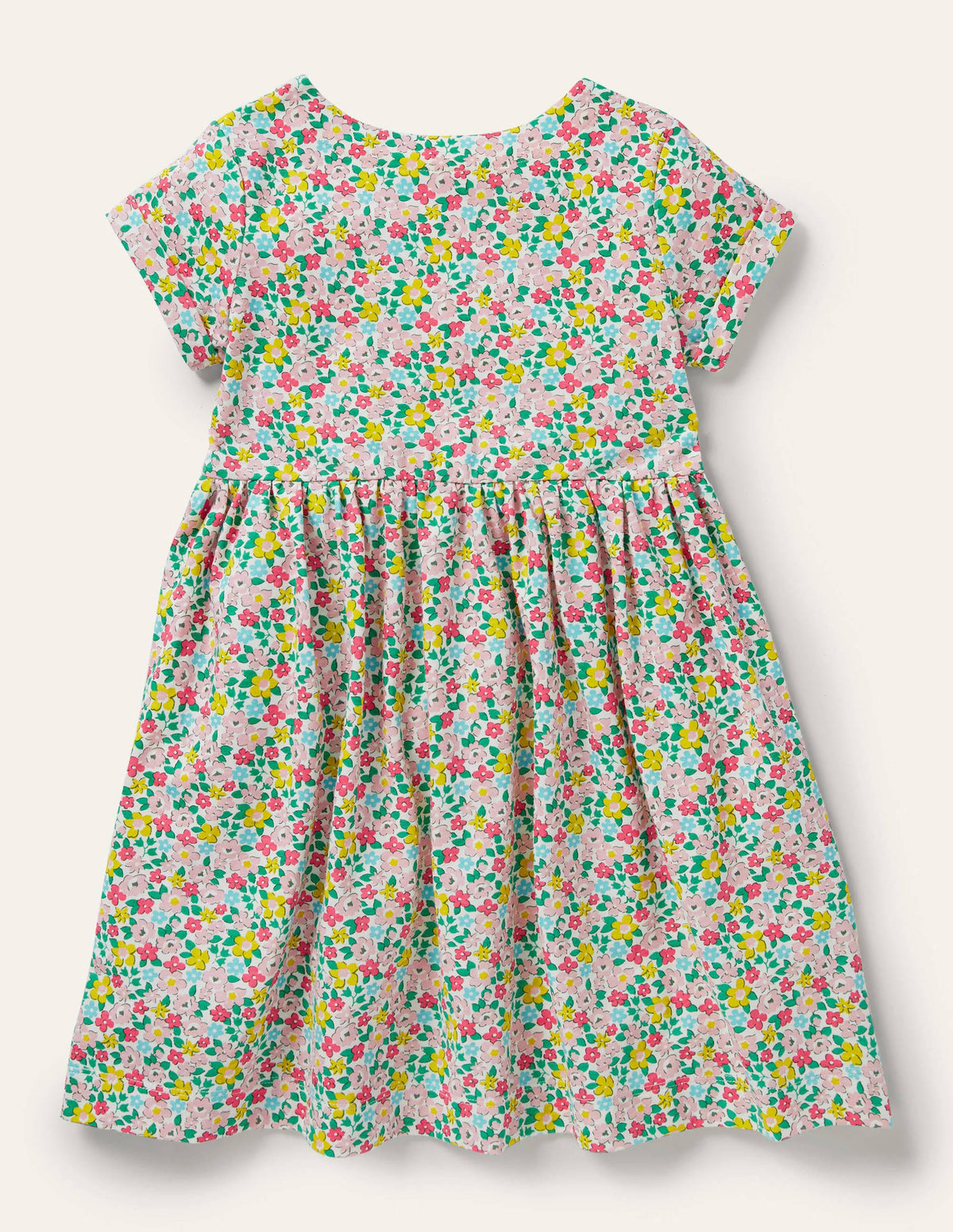 Fröhliches Jerseykleid-Bunt, Frühlingsblumen - Image 2