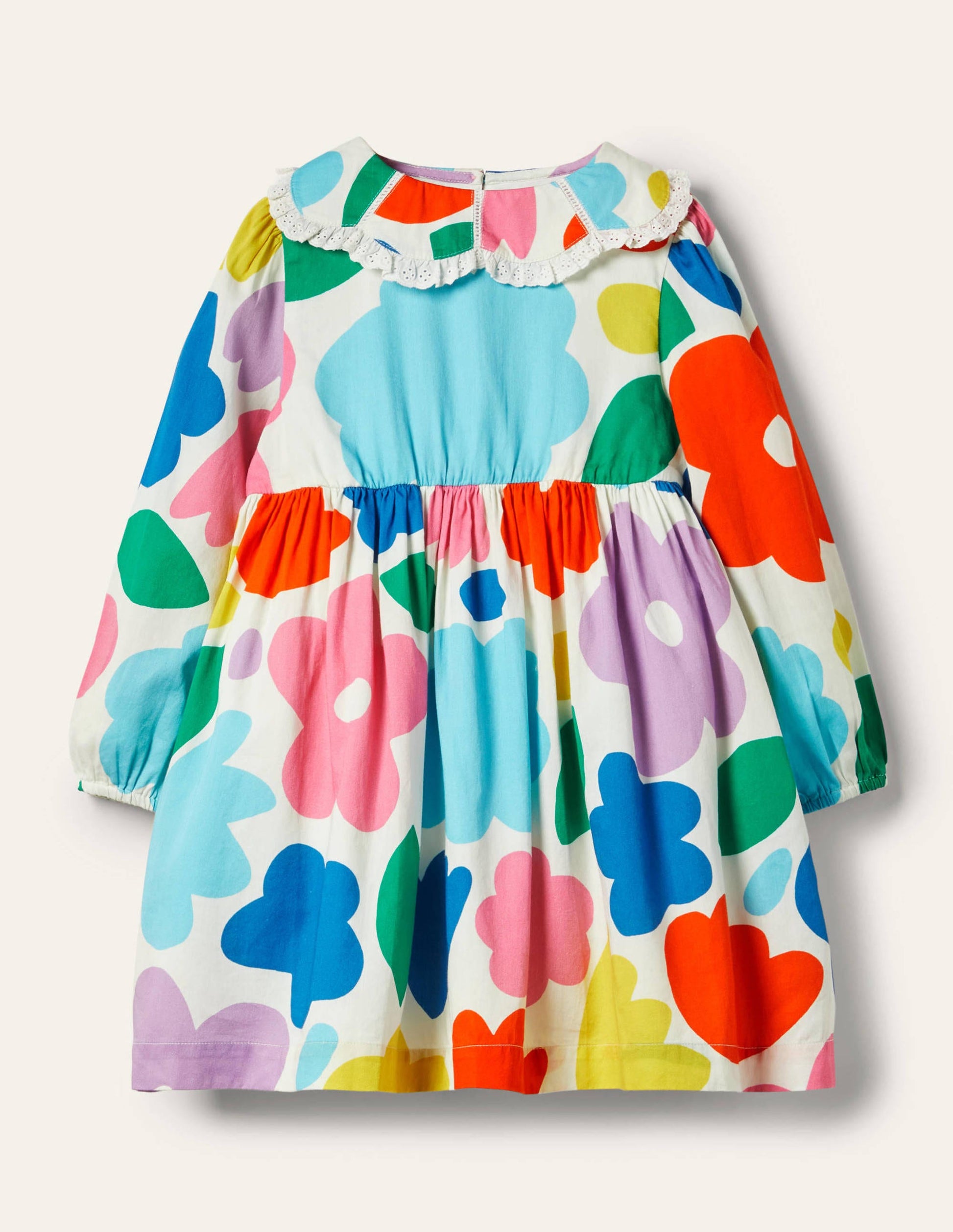 Collared Woven Dress-Multi Painted Floral-1