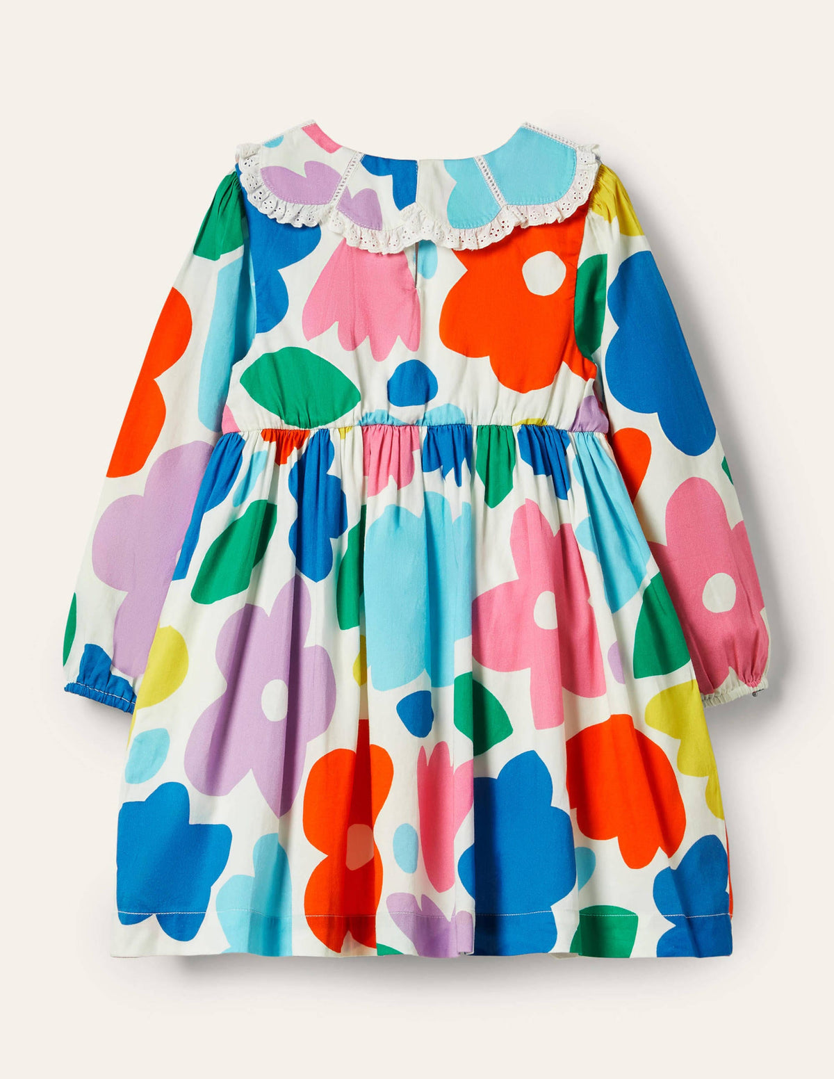 Collared Woven Dress-Multi Painted Floral - Image 3