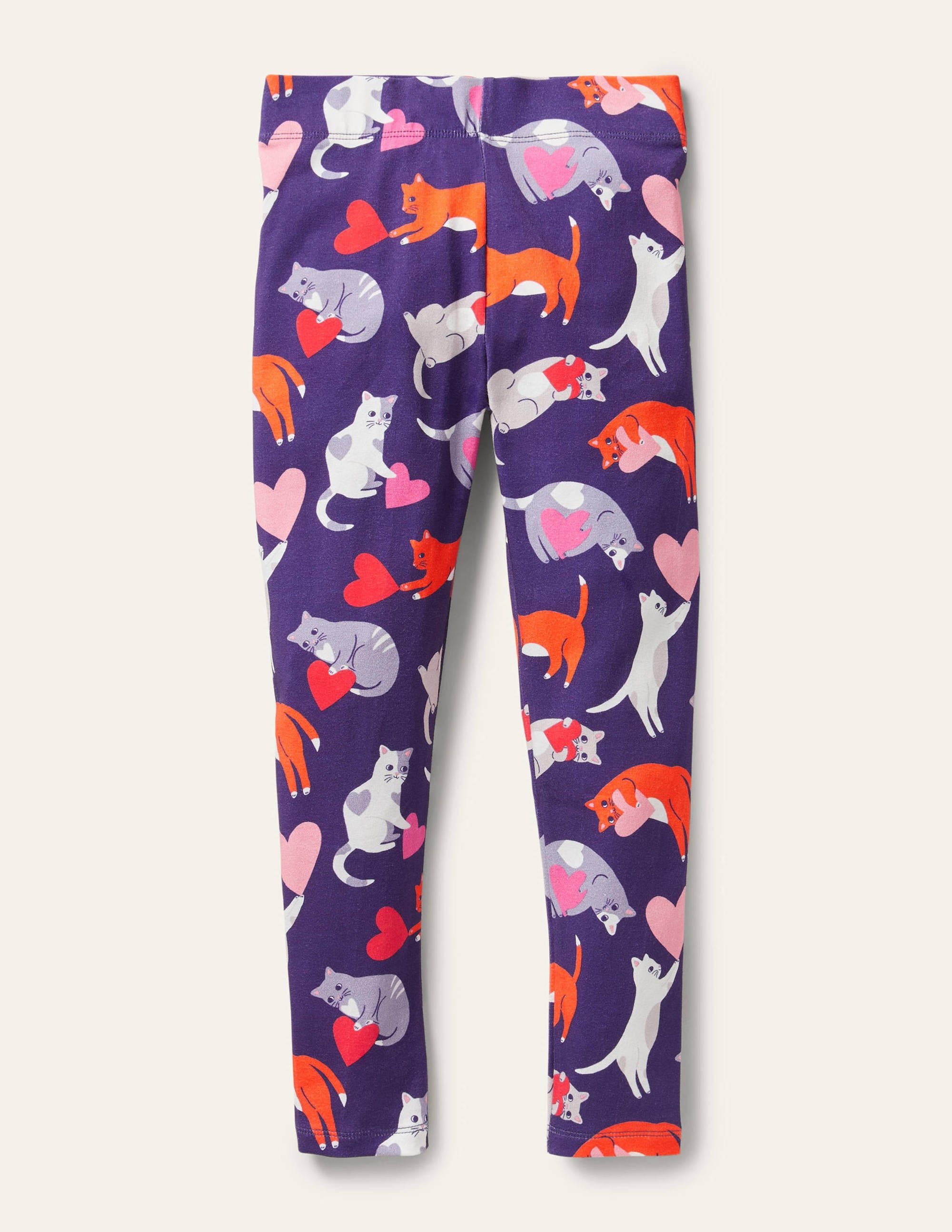 Fröhliche Leggings-Segelblau, Katze - Image 1