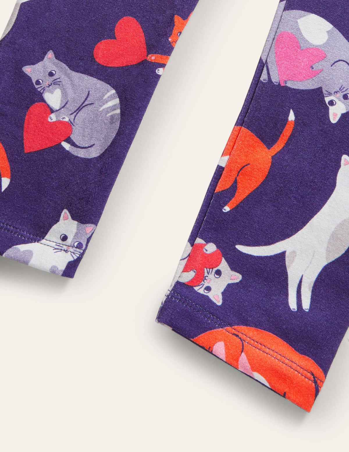 Fröhliche Leggings-Segelblau, Katze-3
